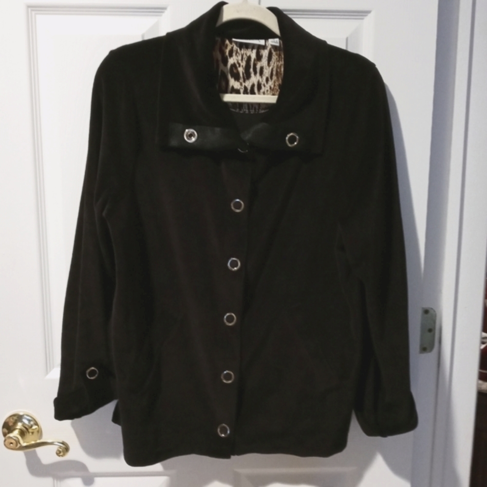 New Velour Jacket Top